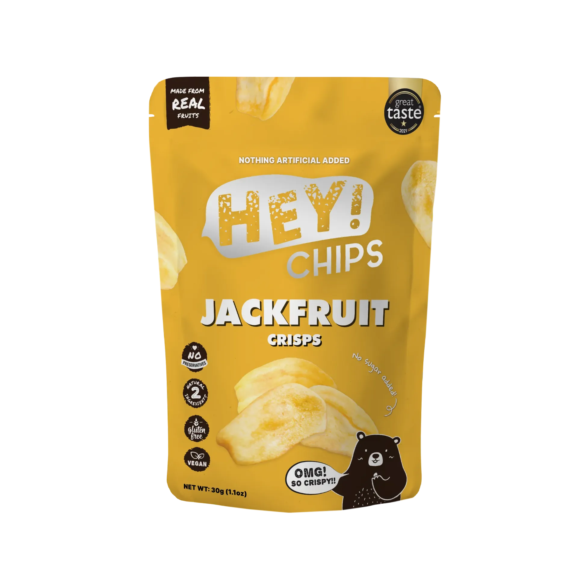 Hey! Chips Jackfruit Crisps Regular 30g
