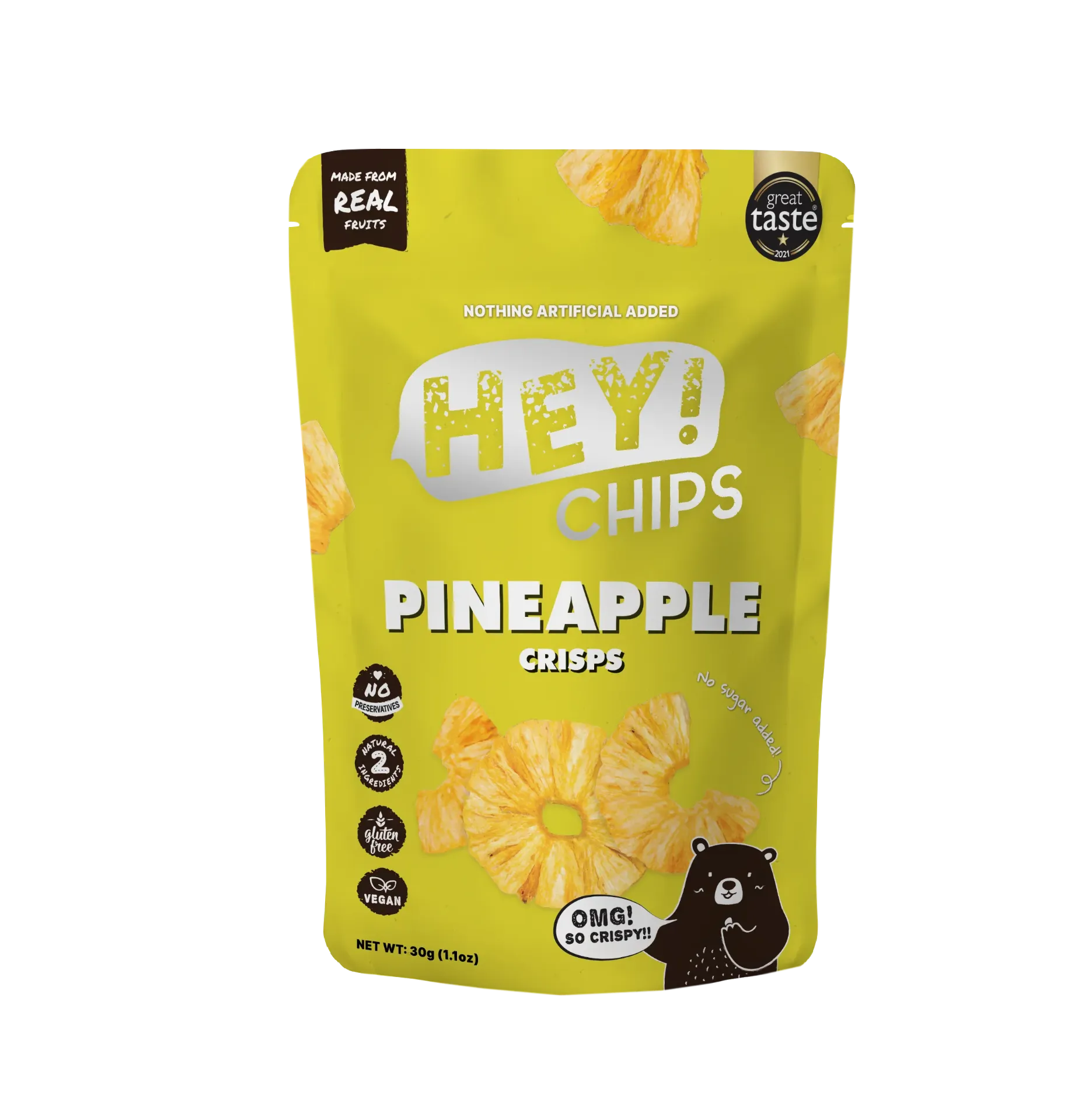 Hey! Chips Pineapple Crisps Regular 30g