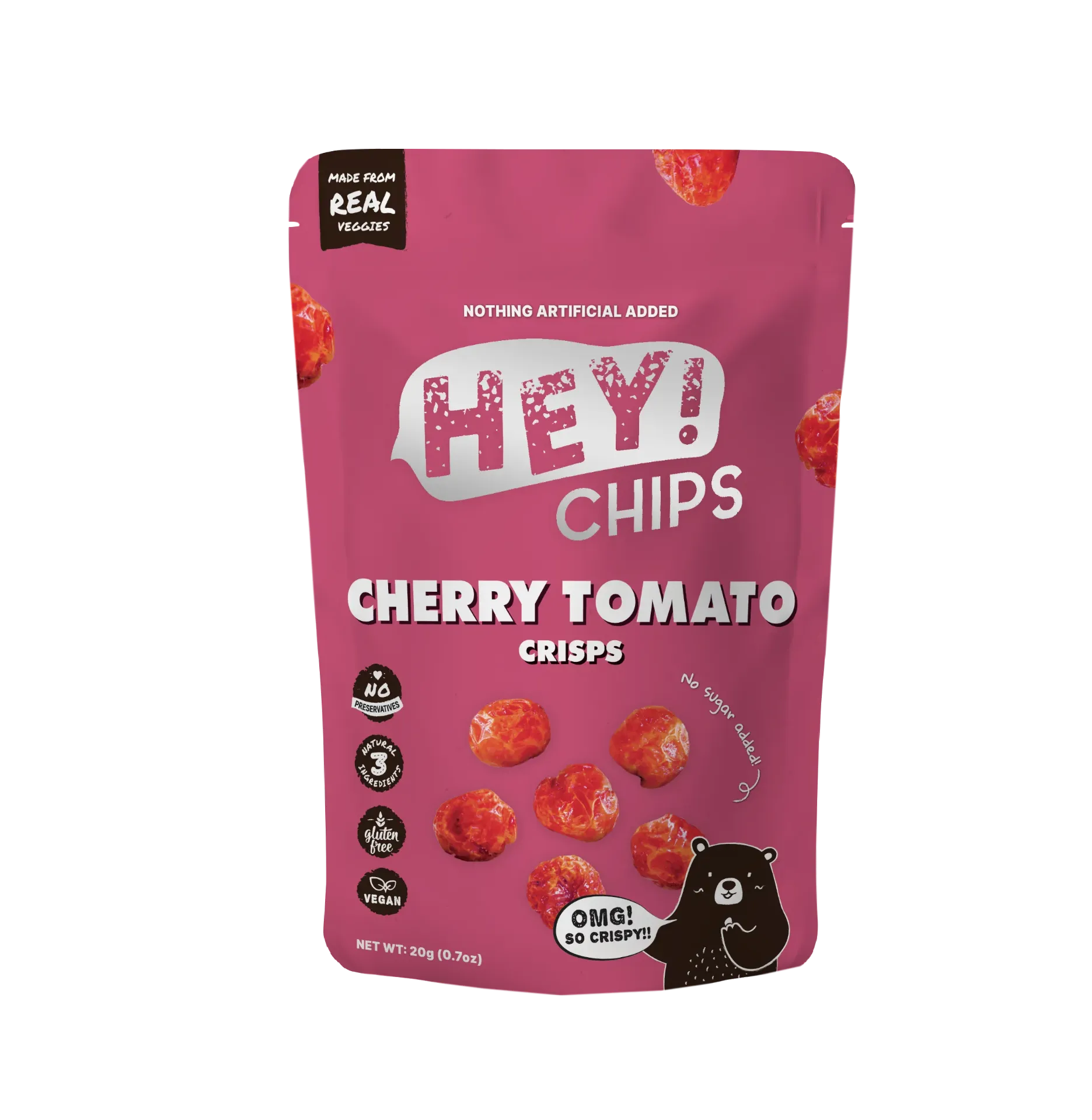 Hey! Chips Cherry Tomato Crisps Regular 20g