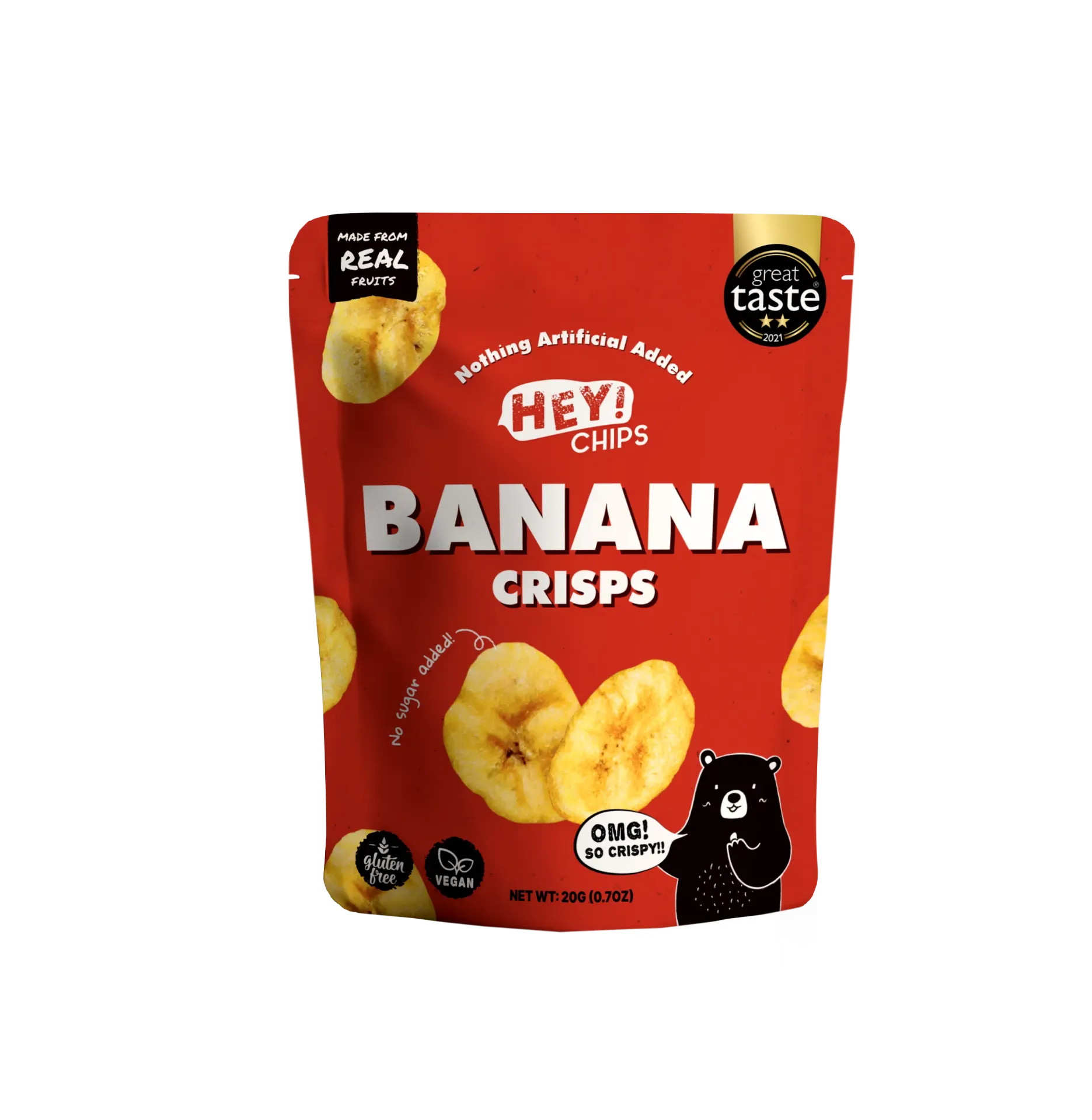 Hey! Chips Banana Crisps Mini 20g