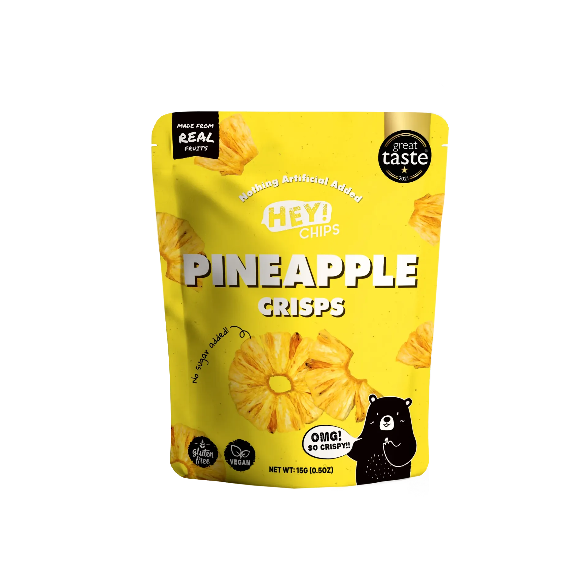 Hey! Chips Pineapple Crisps Mini 15g