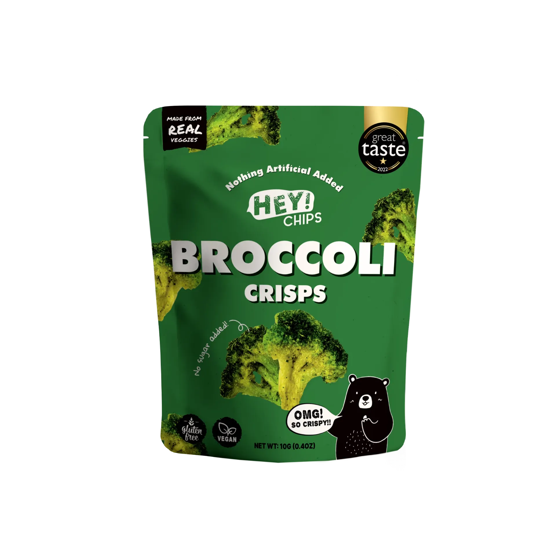 Hey! Chips Broccoli Crisps Mini 10g