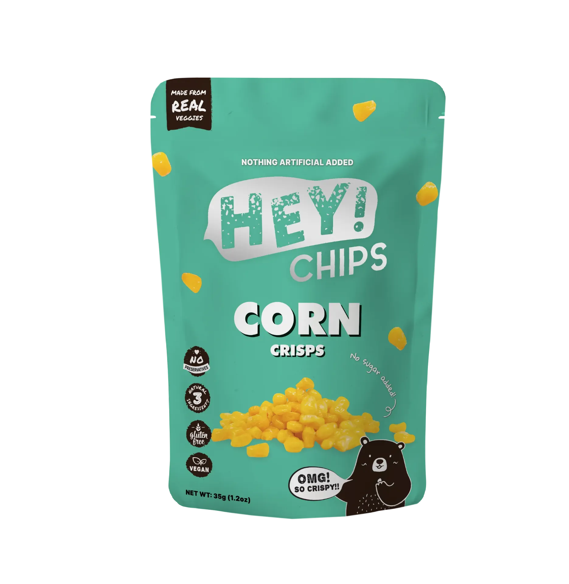 Hey! Chips Corn Crisps Regular 35g